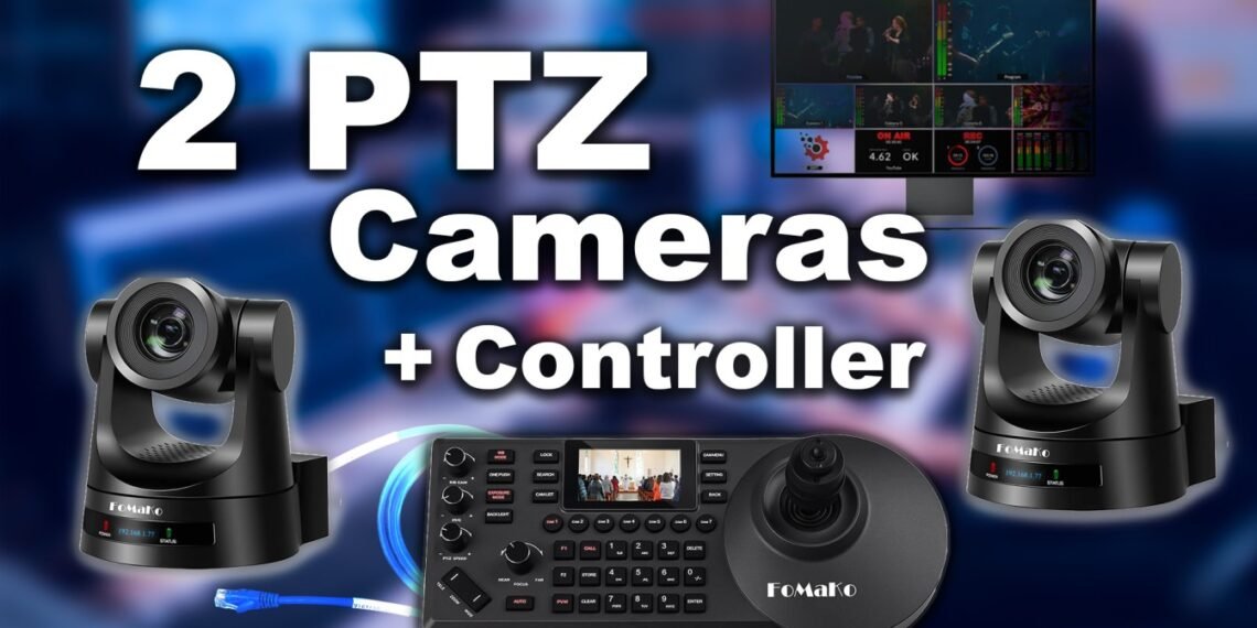 How to Set Up 2 Fomako PTZ Cameras with a Controller and Stream Live to Facebook & YouTube (1)